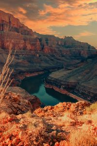 Preview wallpaper grand canyon, canyon, relief, nature, landscape, river