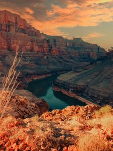 Preview wallpaper grand canyon, canyon, relief, nature, landscape, river