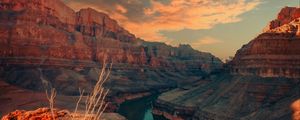 Preview wallpaper grand canyon, canyon, relief, nature, landscape, river