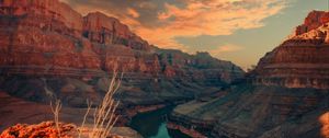 Preview wallpaper grand canyon, canyon, relief, nature, landscape, river