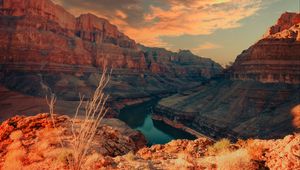 Preview wallpaper grand canyon, canyon, relief, nature, landscape, river