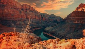 Preview wallpaper grand canyon, canyon, relief, nature, landscape, river