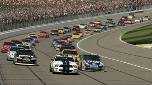 Preview wallpaper grandstand, track, america, cars, nascar, background, people