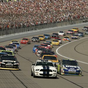 Preview wallpaper grandstand, track, america, cars, nascar, background, people