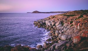 Preview wallpaper granite island, australia, rocks, beach