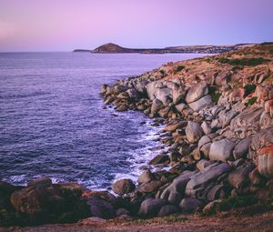 Preview wallpaper granite island, australia, rocks, beach