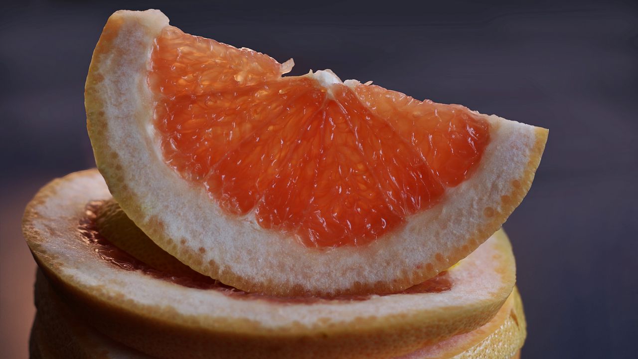 Wallpaper grapefruit, citrus, sliced