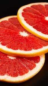 Preview wallpaper grapefruit, fruit, citrus, slices, red