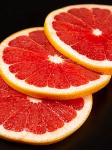 Preview wallpaper grapefruit, fruit, citrus, slices, red