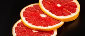 Preview wallpaper grapefruit, fruit, citrus, slices, red