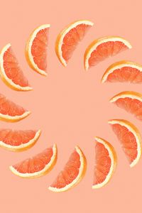 Preview wallpaper grapefruit, fruit, slices, citrus