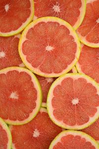 Preview wallpaper grapefruit, fruit, slices, red