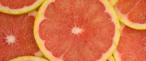 Preview wallpaper grapefruit, fruit, slices, red