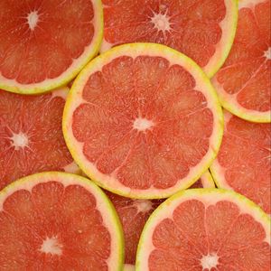 Preview wallpaper grapefruit, fruit, slices, red