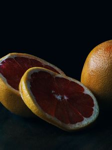 Preview wallpaper grapefruit, fruit, slicing