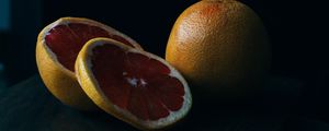 Preview wallpaper grapefruit, fruit, slicing