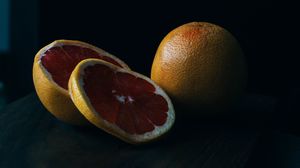 Preview wallpaper grapefruit, fruit, slicing