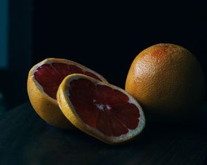 Preview wallpaper grapefruit, fruit, slicing