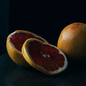 Preview wallpaper grapefruit, fruit, slicing