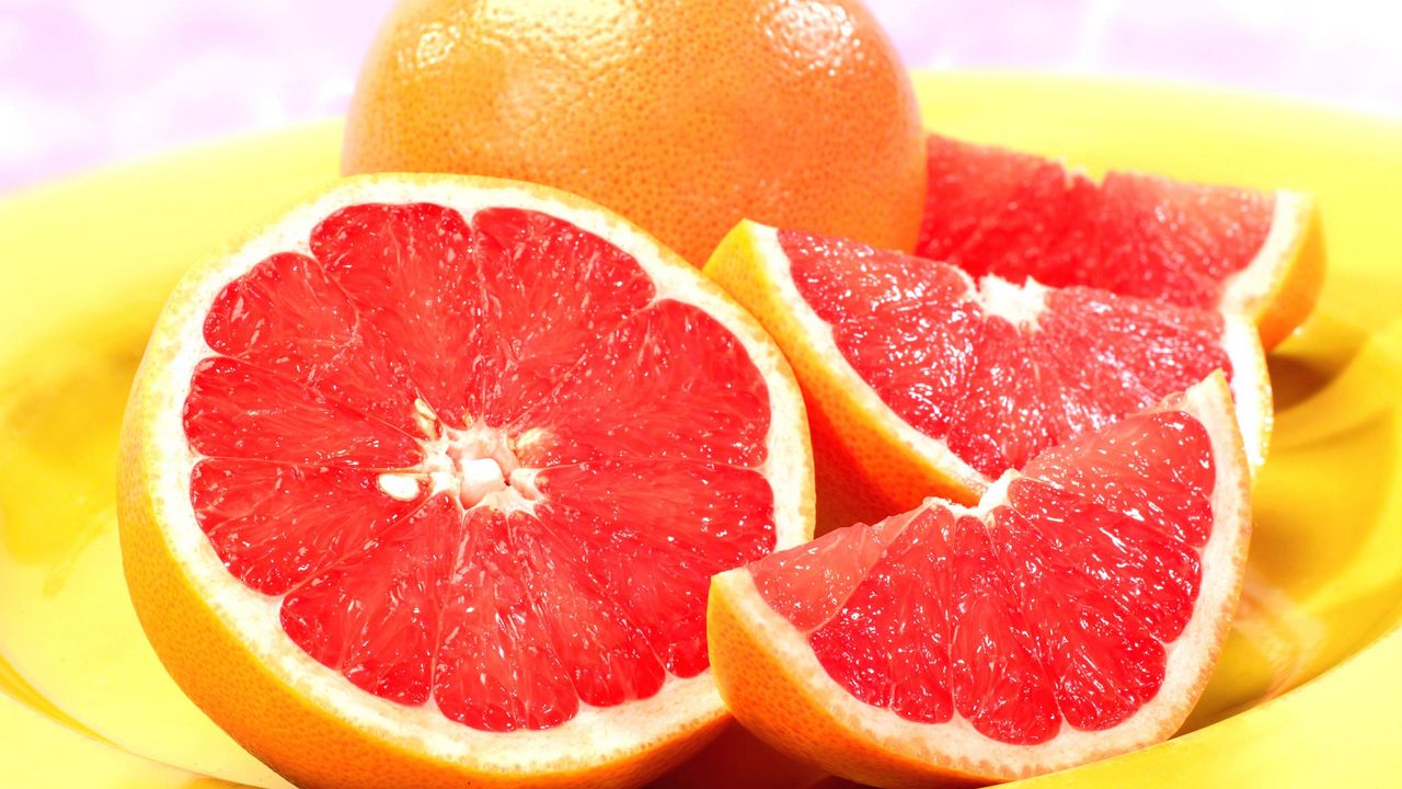 Wallpaper grapefruit, segments, orange, citrus