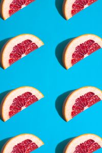 Preview wallpaper grapefruit, slices, fruit, pattern