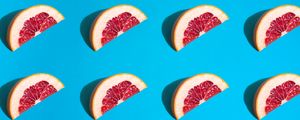 Preview wallpaper grapefruit, slices, fruit, pattern