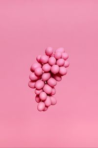 Preview wallpaper grapes, bunch, pink, paint, minimalism