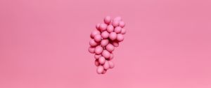 Preview wallpaper grapes, bunch, pink, paint, minimalism