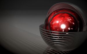 Preview wallpaper graphics, ball, red, shape