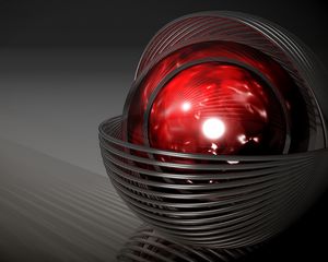 Preview wallpaper graphics, ball, red, shape