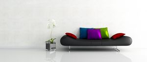 Preview wallpaper graphics, interior, sofa, cushion, minimalism