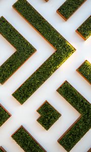 Preview wallpaper grass, design, minimalism, wall