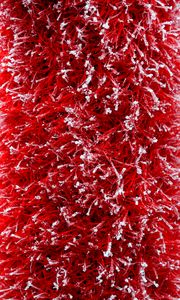 Preview wallpaper grass, red, snow, background