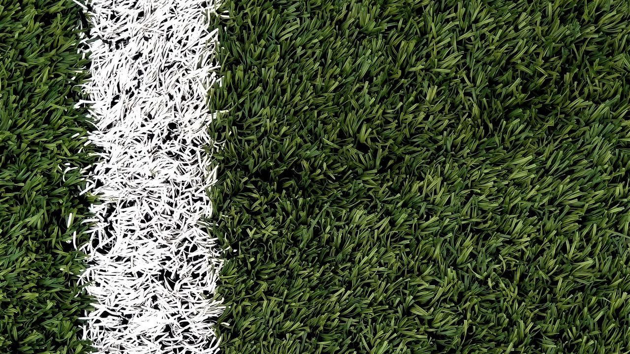 Wallpaper grass, stadium, paint, marking, green