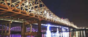 Preview wallpaper great bridge, louisville, usa, night