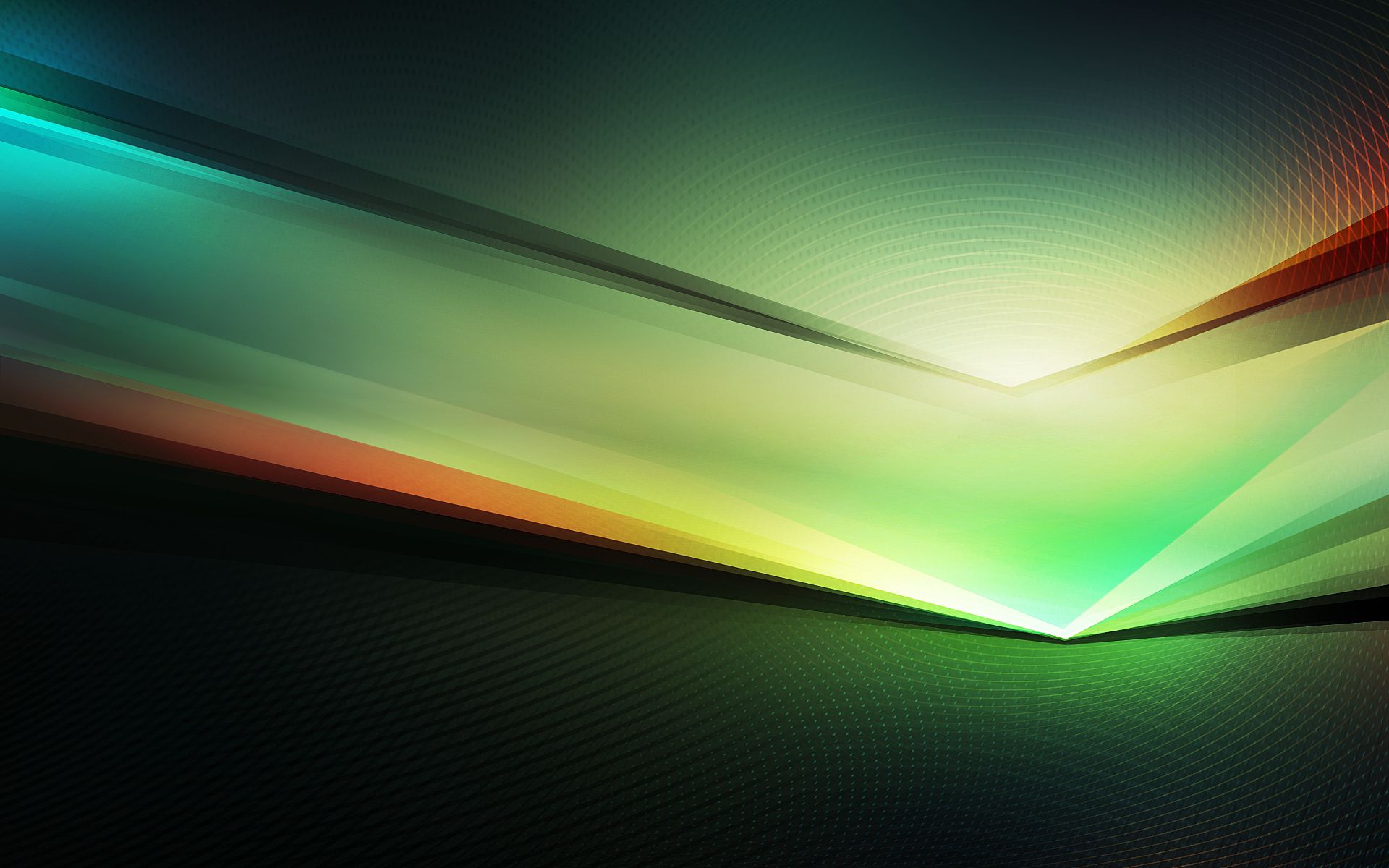 Download wallpaper 1920x1200 green, dark, lines, light widescreen 16:10