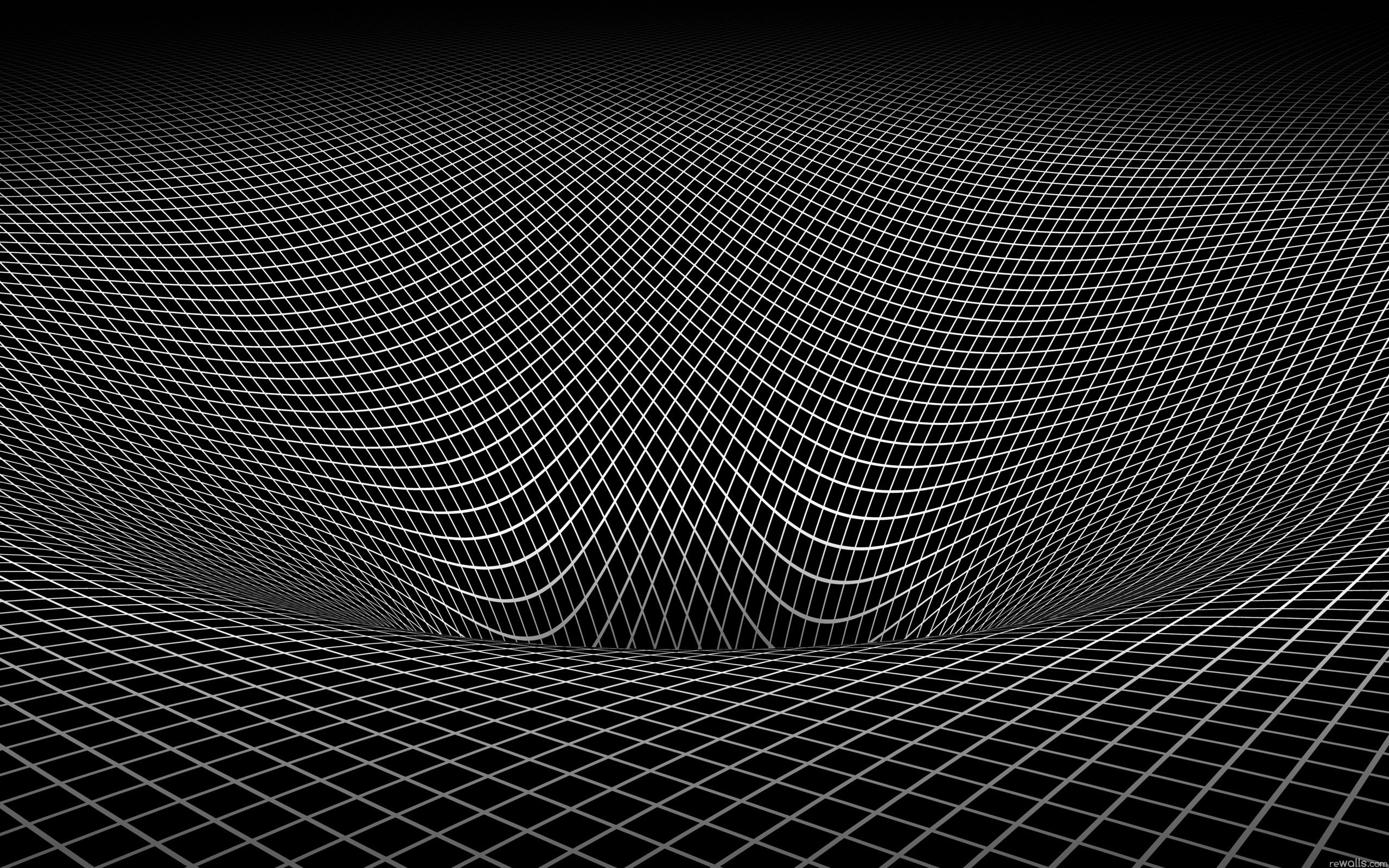 Download wallpaper 2560x1600 grid, black white, shape, surface, uneven hd  background