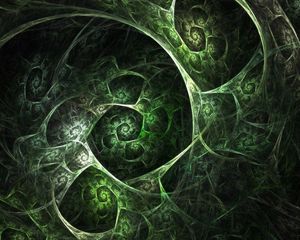 Preview wallpaper grid, cells, green, black, smoke