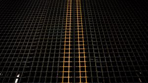 Preview wallpaper grid, metallic, structure, black, yellow