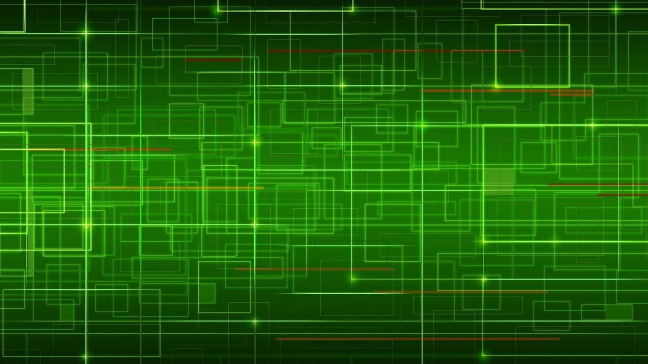 Wallpaper grid, system, green, cells, form