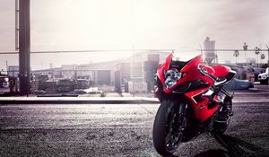 Preview wallpaper gsx-r, suzuki, motorcycle, red, 1000
