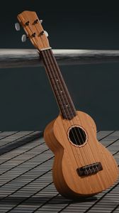 Preview wallpaper guitar, 3d, space, musical instrument