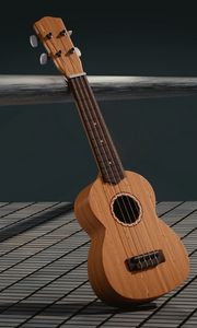 Preview wallpaper guitar, 3d, space, musical instrument