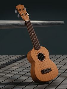 Preview wallpaper guitar, 3d, space, musical instrument