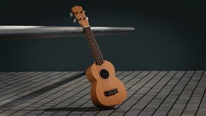 Preview wallpaper guitar, 3d, space, musical instrument