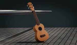 Preview wallpaper guitar, 3d, space, musical instrument