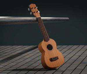 Preview wallpaper guitar, 3d, space, musical instrument