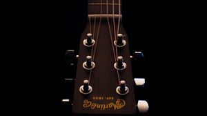 Preview wallpaper guitar, acoustics, strings, dark