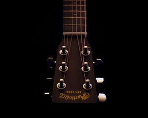 Preview wallpaper guitar, acoustics, strings, dark