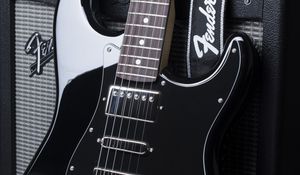 Preview wallpaper guitar, electric guitar, amplifier, music
